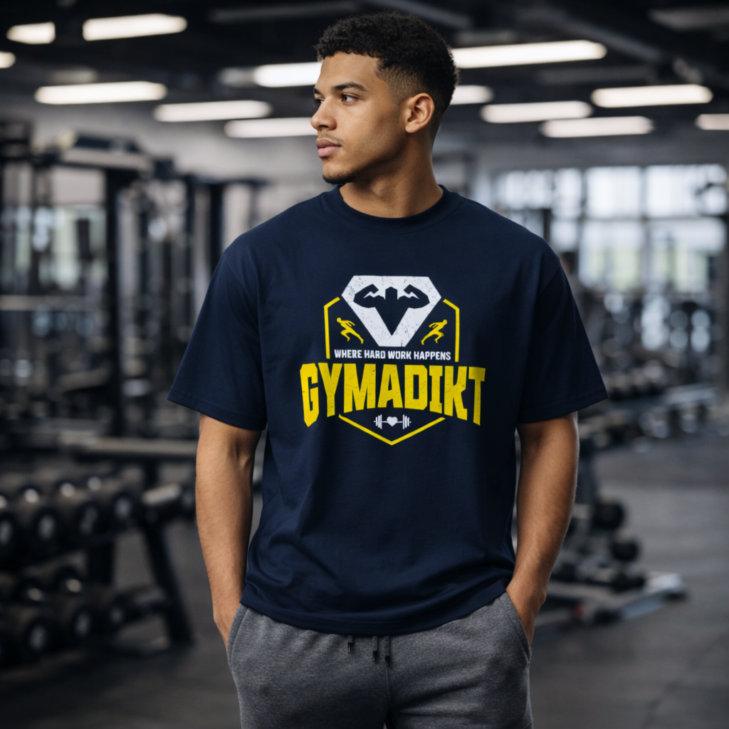 Ultimate Oversized T Shirt | Statement GYMADIKT Front Print