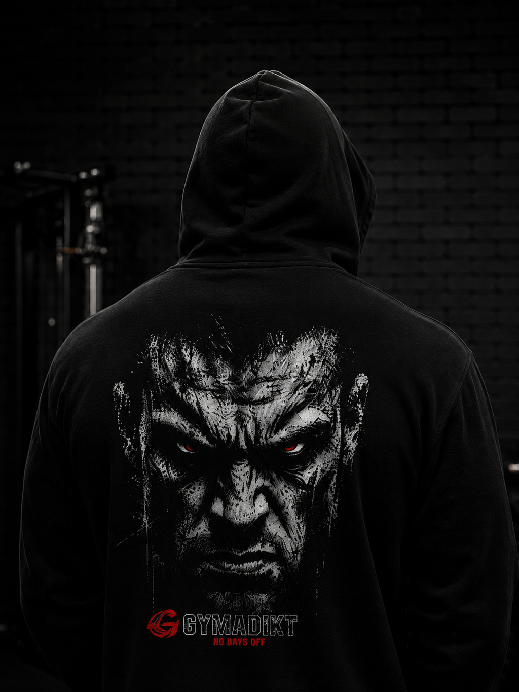 Gymadikt “No Days Off” Rage Oversized Hoodie