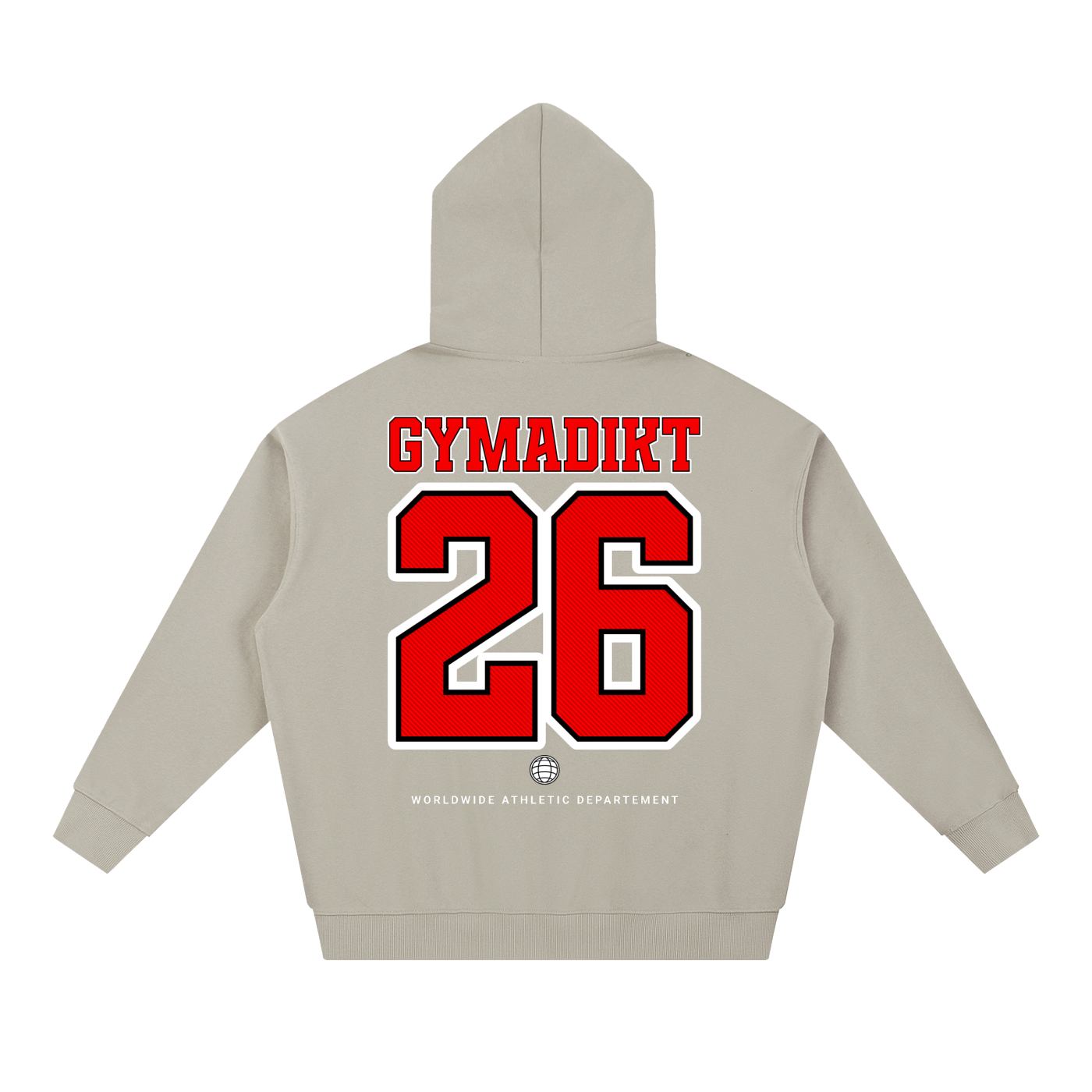 GYMADIKT 26 Worldwide Athletic Department Oversized Hoodie