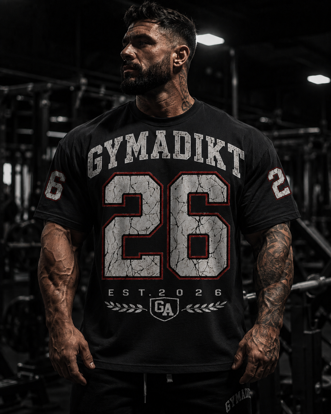 GYMADIKT 26 Legacy Oversized Gym T-Shirt